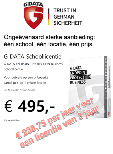 Ongeëvenaard, sterke aanbieding van G DATA